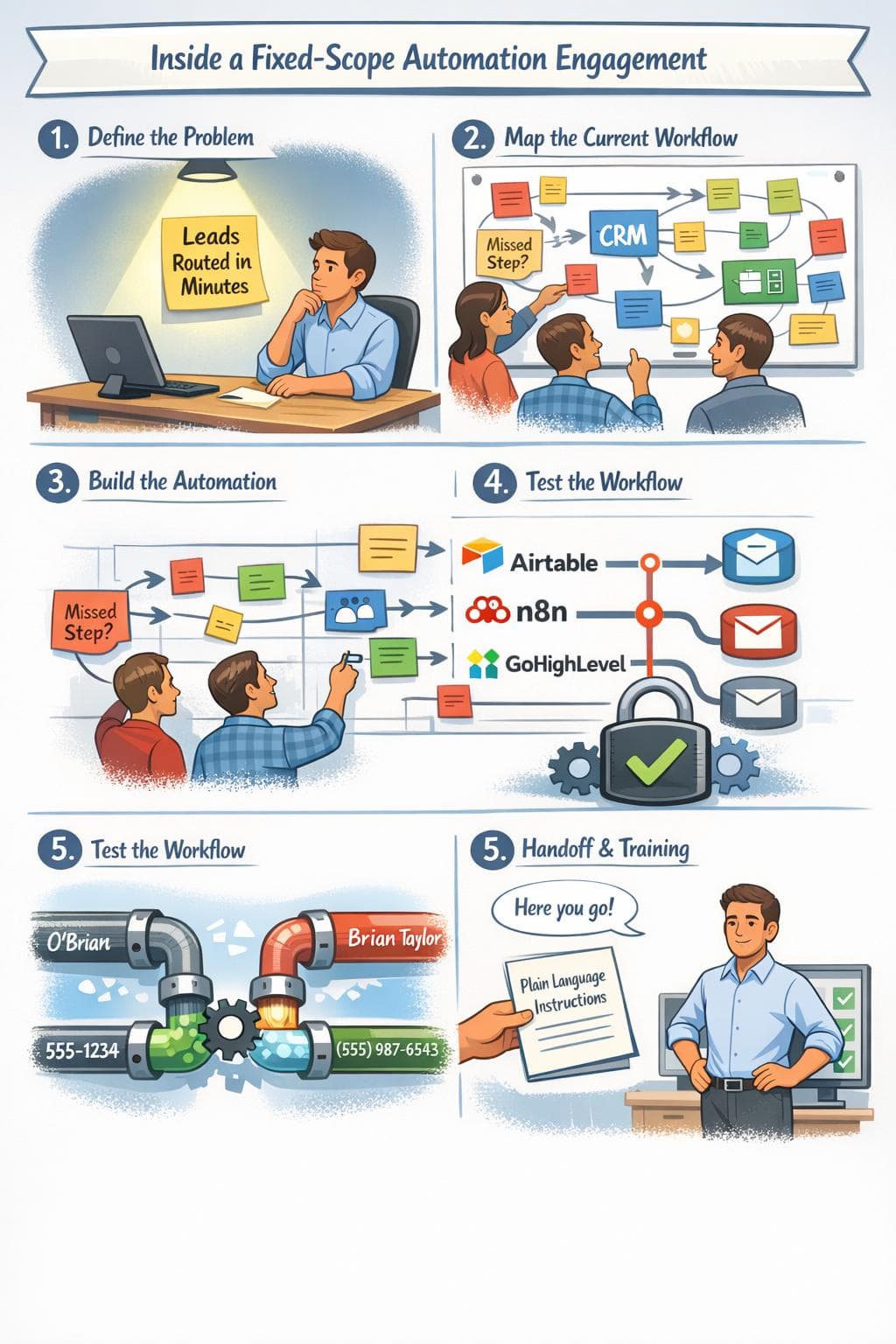 Inside a Fixed-Scope Automation Engagement: What It Actually Looks Like